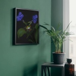 Stampa Fotografica "Frog and Flowers 2"