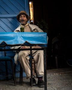 The old man at the bar in Chefchaouen