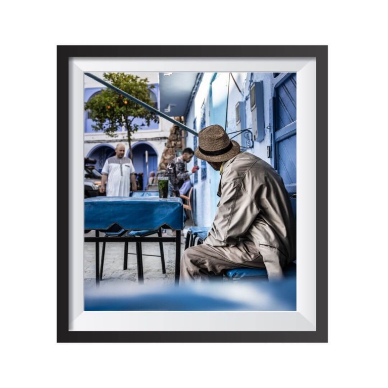 Photographic Print "The old man and the painter"