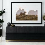 Photographic Print "Puma with the Three Torres"