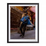 Photographic print "The Man with the Blue Sack"